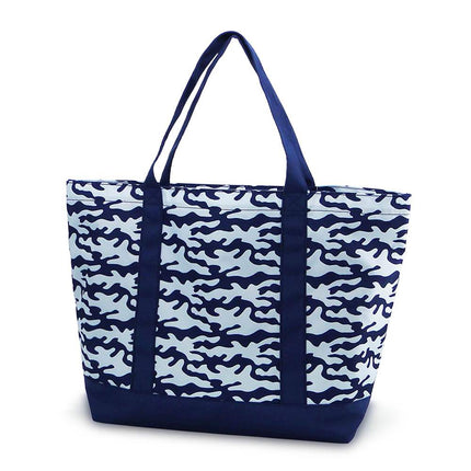 wholesale navy camouflage polyester large tote bag waterproof.