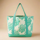 Coral / Mint Trim