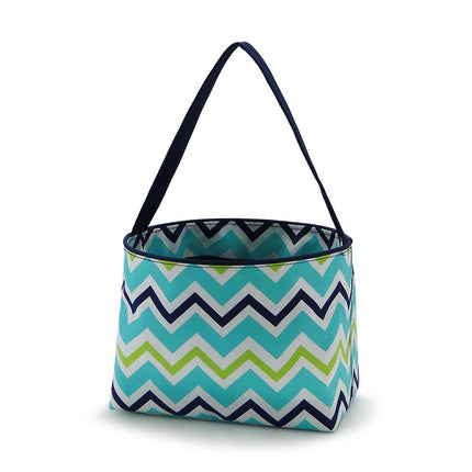 wholesale boy's chevron polyester easter buckets for kids egg hunts