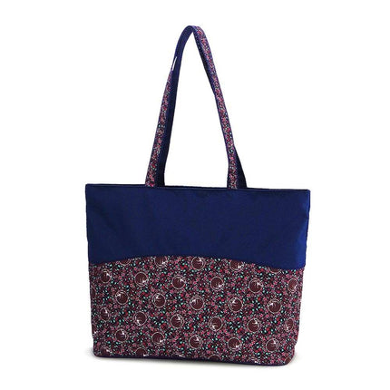 wholesale cats zip-top tote bag with printed polyester design