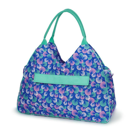 wholesale never-full beach bag with blue shells prints