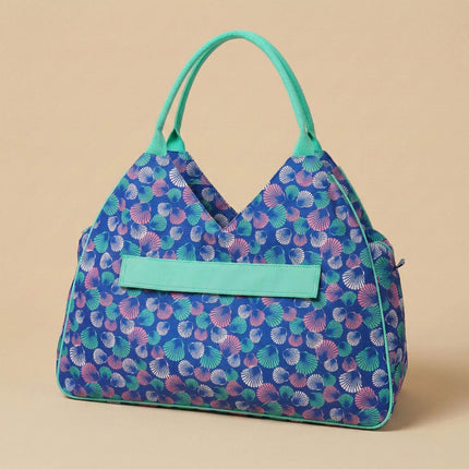 wholesale never-full beach bag with blue shells prints
